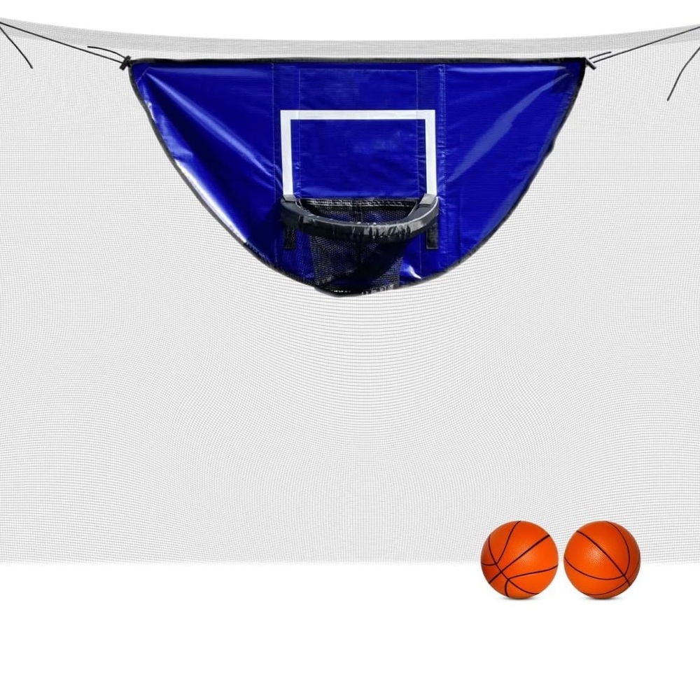 Botabee Trampoline Basketball Hoop Attachment with Mini Balls | Waterproof